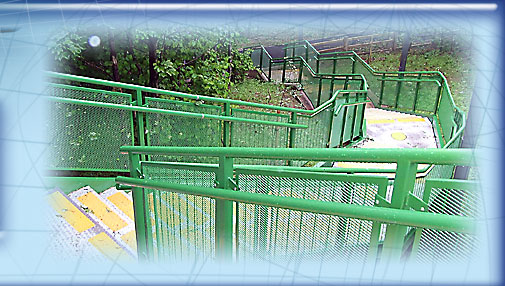 Green External Steel Walkway image